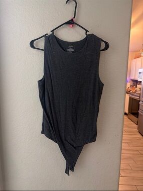 nuuds Black Sleeveless Tie Hem Bodysuit